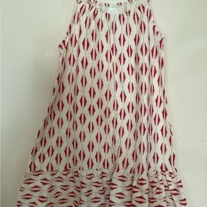 Zara Kids White and pink Patterned Dress